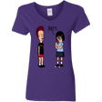 T-Shirts Purple / S butt.. Women's V-Neck T-Shirt