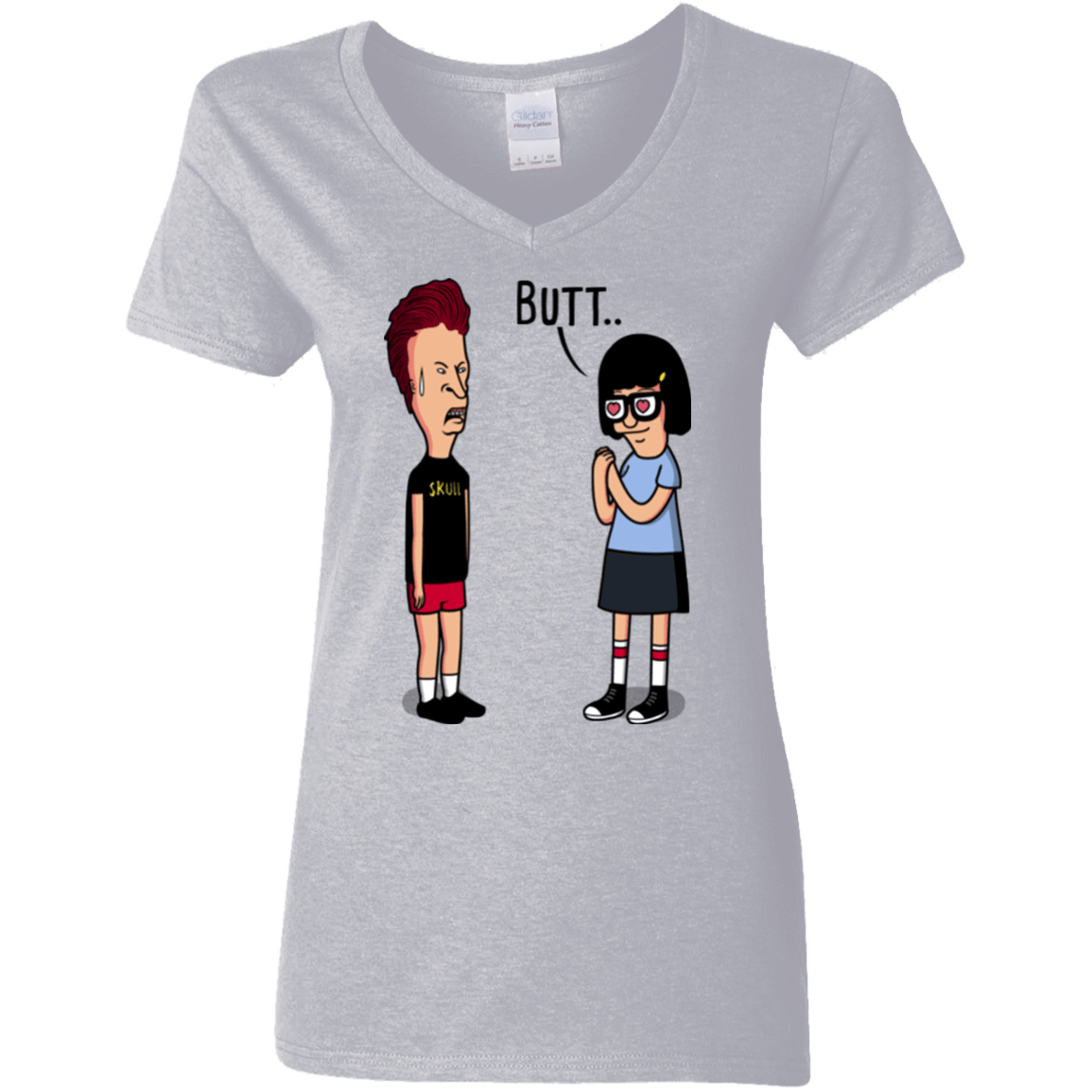 T-Shirts Sport Grey / S butt.. Women's V-Neck T-Shirt