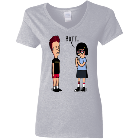 T-Shirts Sport Grey / S butt.. Women's V-Neck T-Shirt