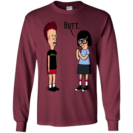 T-Shirts Maroon / YS butt.. Youth Long Sleeve T-Shirt
