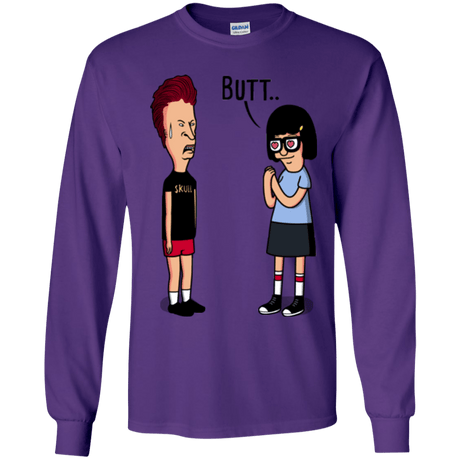 T-Shirts Purple / YS butt.. Youth Long Sleeve T-Shirt