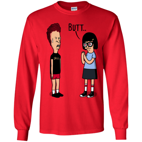 T-Shirts Red / YS butt.. Youth Long Sleeve T-Shirt