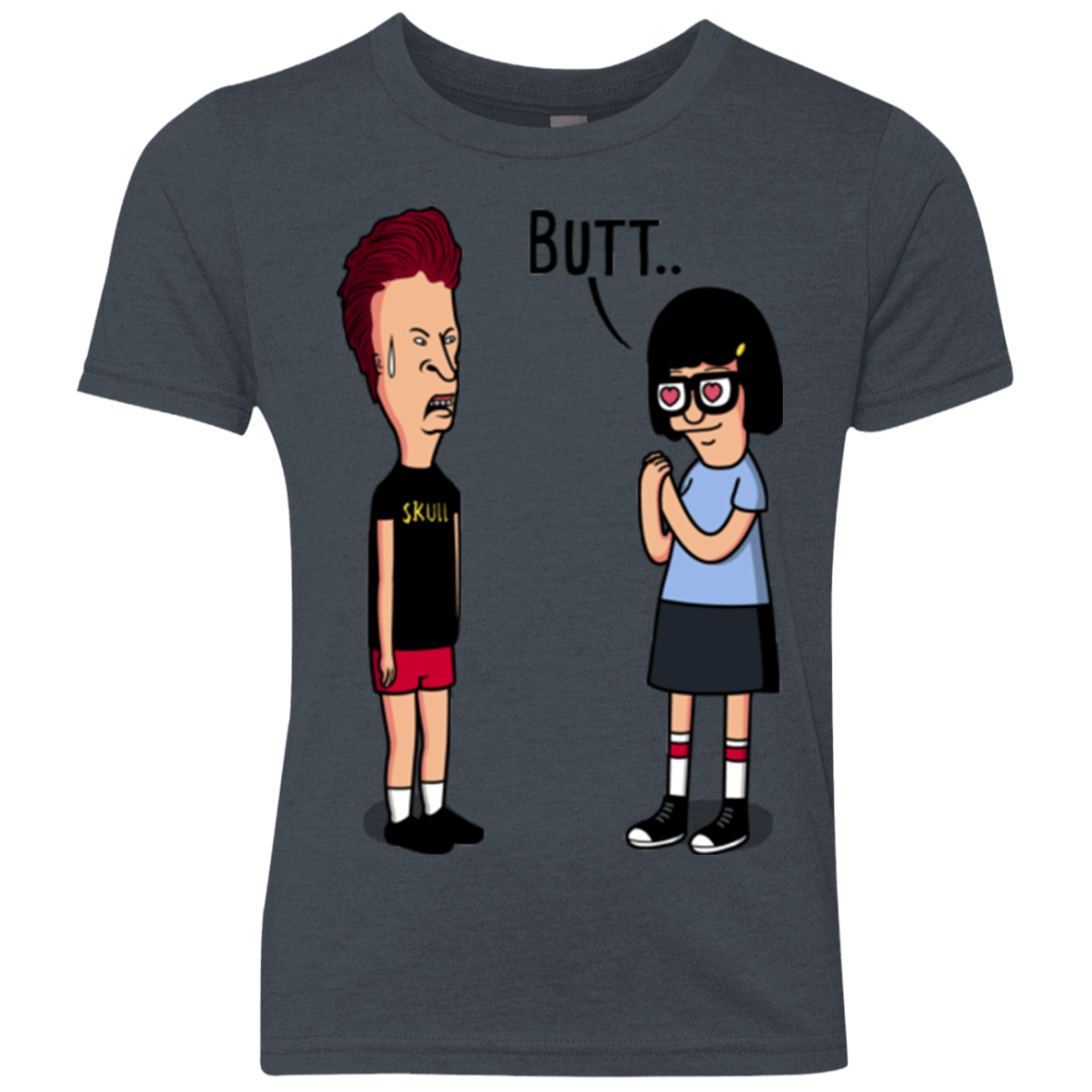 T-Shirts Vintage Navy / YXS butt.. Youth Triblend T-Shirt