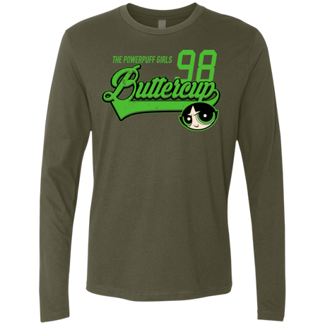 T-Shirts Military Green / Small Buttercup Men's Premium Long Sleeve