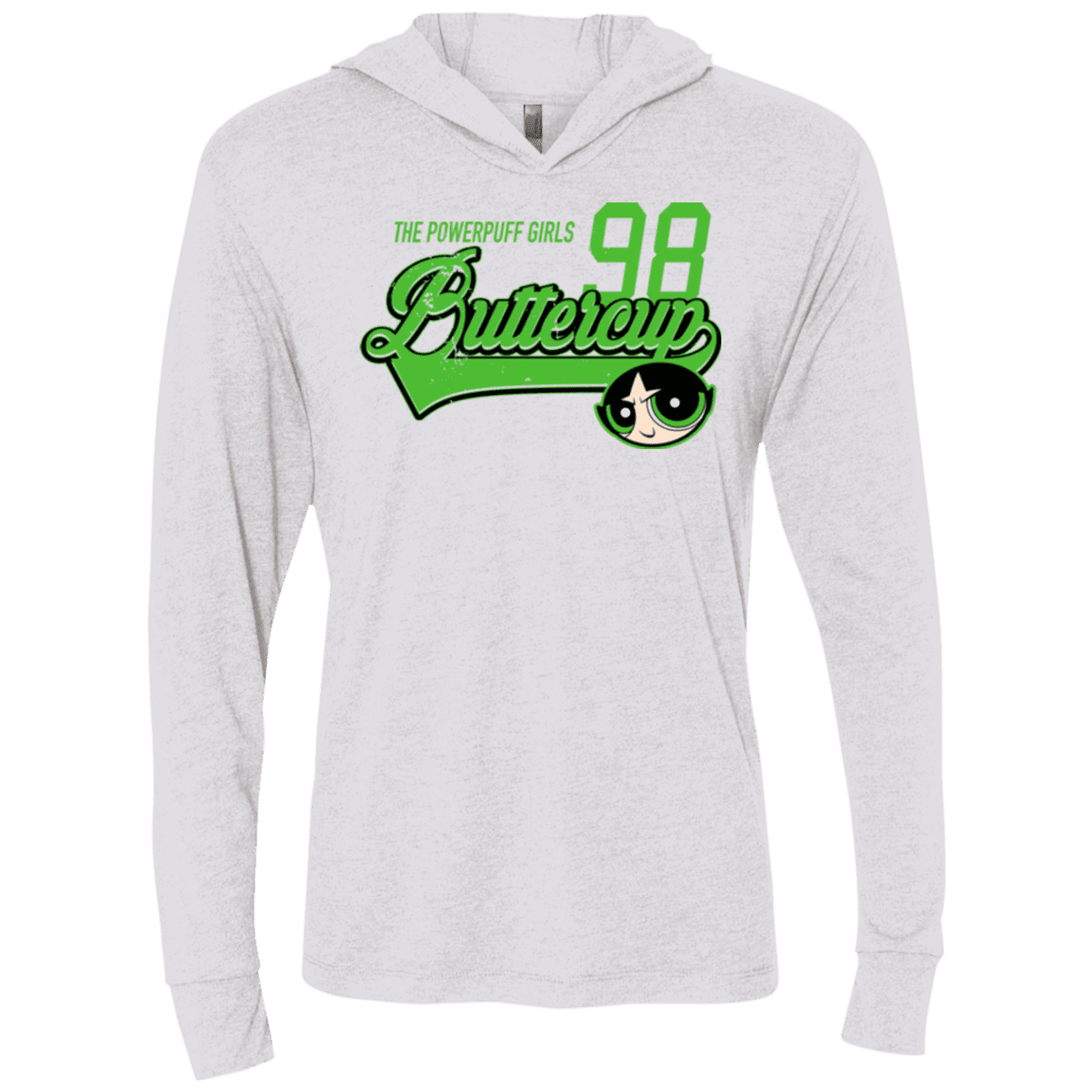 T-Shirts Heather White / X-Small Buttercup Triblend Long Sleeve Hoodie Tee