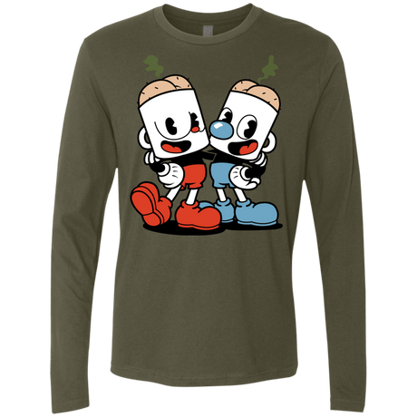 T-Shirts Military Green / S Butthead Men's Premium Long Sleeve