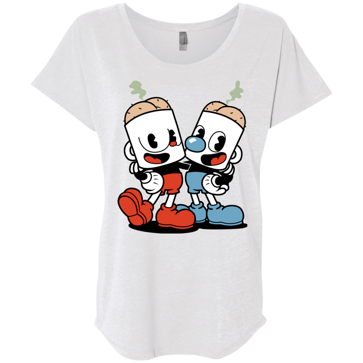 T-Shirts Heather White / X-Small Butthead Triblend Dolman Sleeve