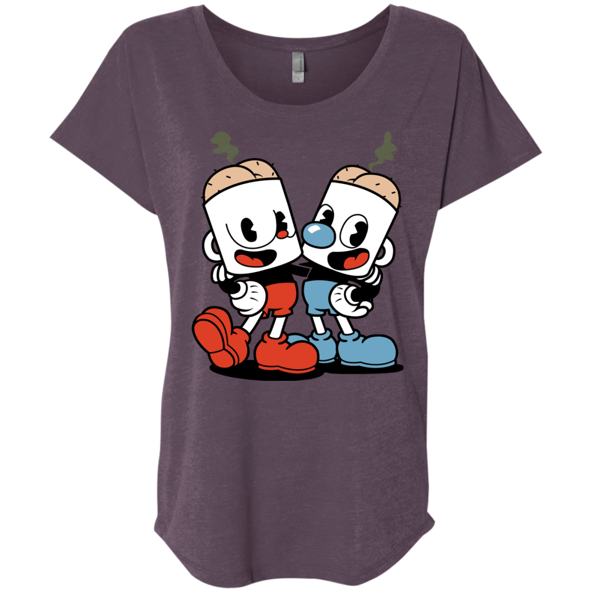 T-Shirts Vintage Purple / X-Small Butthead Triblend Dolman Sleeve