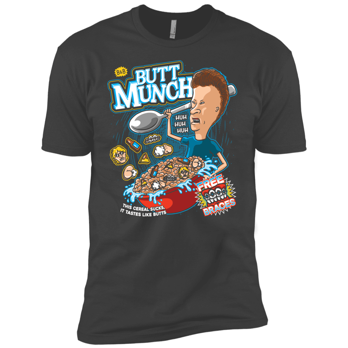 T-Shirts Heavy Metal / YXS Buttmunch Cereal Boys Premium T-Shirt