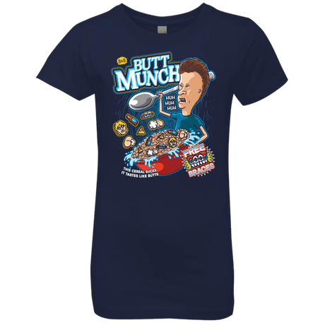 T-Shirts Midnight Navy / YXS Buttmunch Cereal Girls Premium T-Shirt