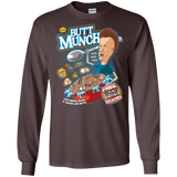 T-Shirts Dark Chocolate / S Buttmunch Cereal Men's Long Sleeve T-Shirt