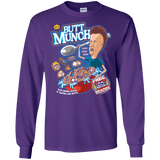 T-Shirts Purple / S Buttmunch Cereal Men's Long Sleeve T-Shirt