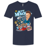 T-Shirts Midnight Navy / X-Small Buttmunch Cereal Men's Premium V-Neck