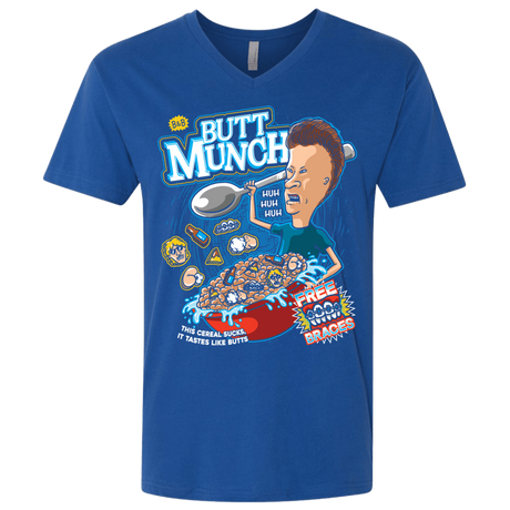 T-Shirts Royal / X-Small Buttmunch Cereal Men's Premium V-Neck