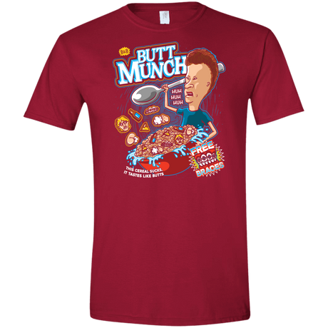 T-Shirts Cardinal Red / S Buttmunch Cereal Men's Semi-Fitted Softstyle