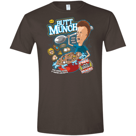 T-Shirts Dark Chocolate / S Buttmunch Cereal Men's Semi-Fitted Softstyle