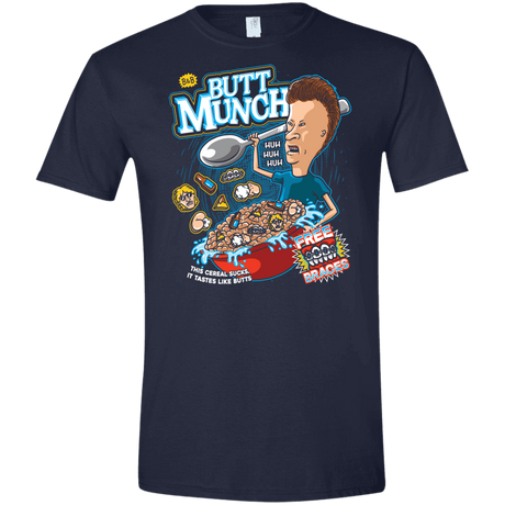 T-Shirts Navy / X-Small Buttmunch Cereal Men's Semi-Fitted Softstyle