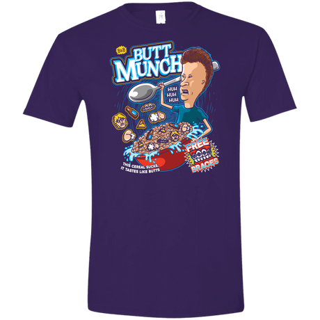 T-Shirts Purple / S Buttmunch Cereal Men's Semi-Fitted Softstyle
