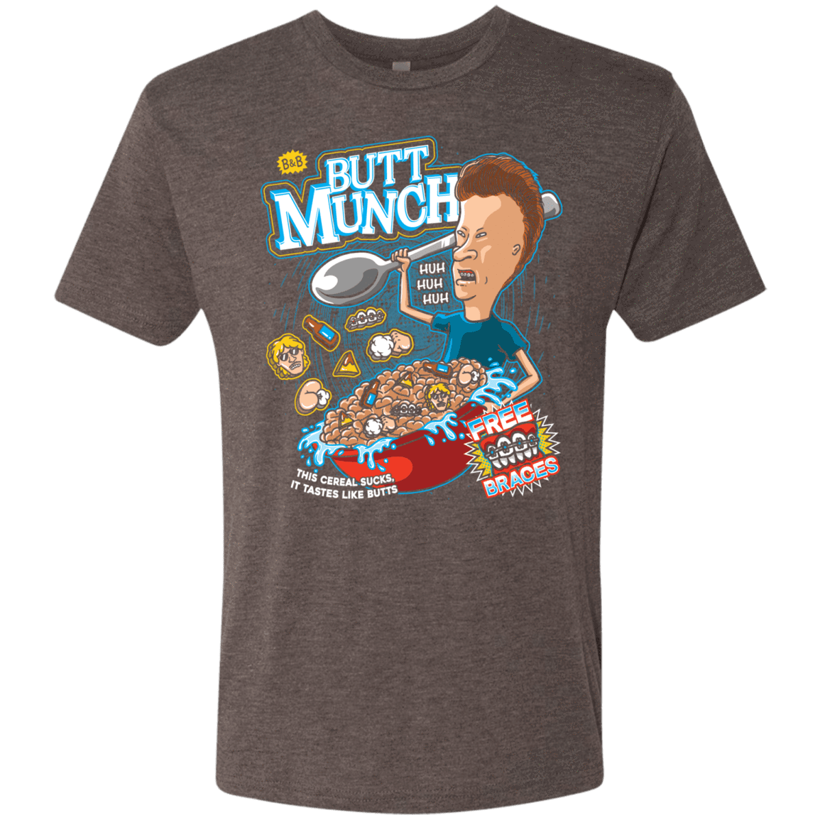 T-Shirts Macchiato / S Buttmunch Cereal Men's Triblend T-Shirt