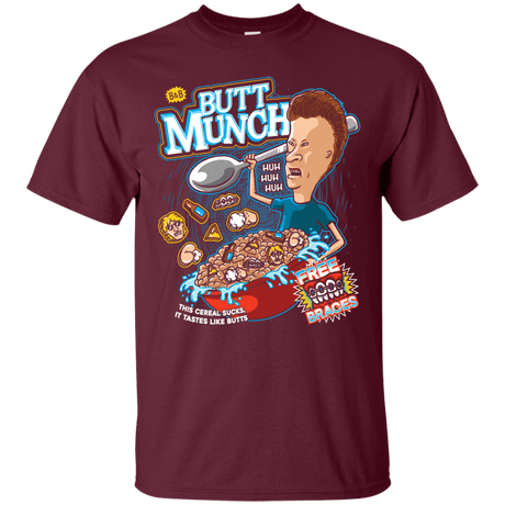 T-Shirts Maroon / S Buttmunch Cereal T-Shirt
