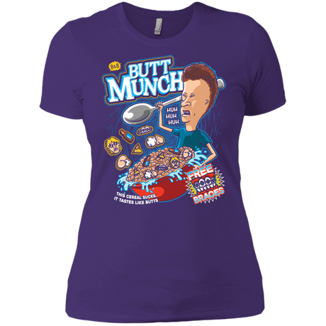 T-Shirts Purple Rush/ / X-Small Buttmunch Cereal Women's Premium T-Shirt
