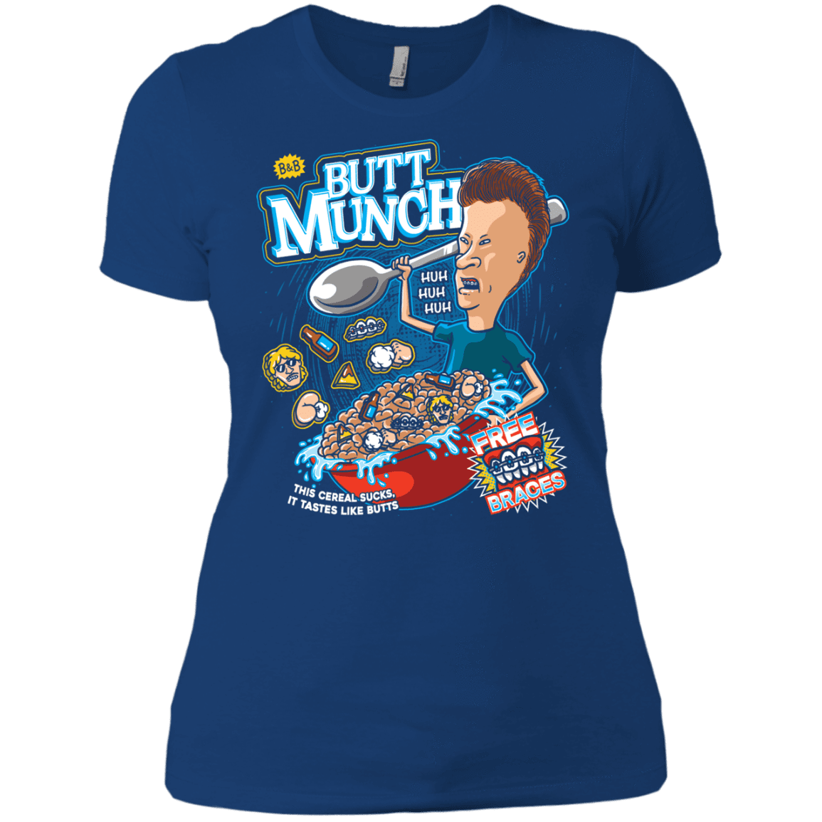 T-Shirts Royal / X-Small Buttmunch Cereal Women's Premium T-Shirt