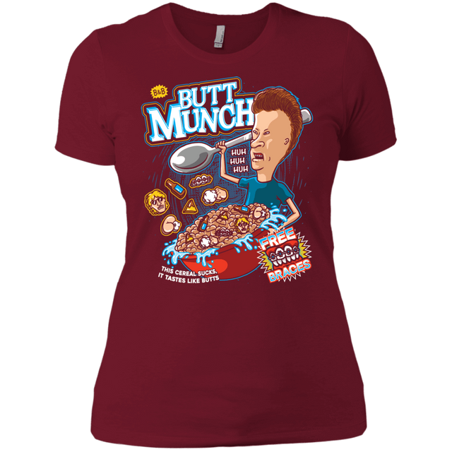 T-Shirts Scarlet / X-Small Buttmunch Cereal Women's Premium T-Shirt