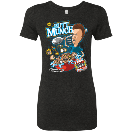 T-Shirts Vintage Black / S Buttmunch Cereal Women's Triblend T-Shirt