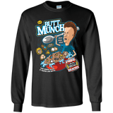 T-Shirts Black / YS Buttmunch Cereal Youth Long Sleeve T-Shirt