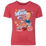 T-Shirts Vintage Red / YXS Buttmunch Cereal Youth Triblend T-Shirt