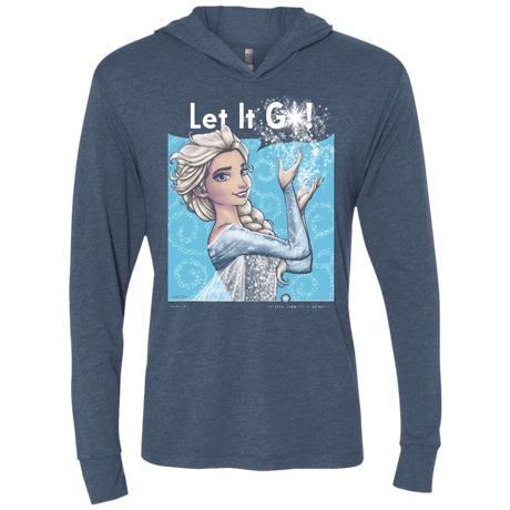 T-Shirts Indigo / X-Small By Royal Decree Triblend Long Sleeve Hoodie Tee