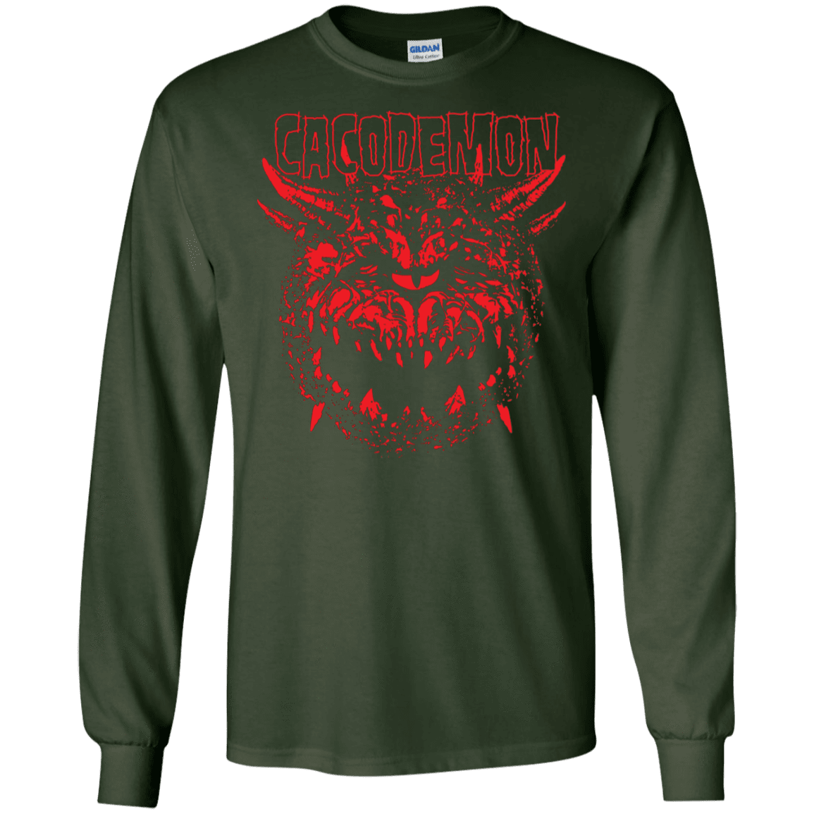 T-Shirts Forest Green / S Cacodemon Men's Long Sleeve T-Shirt