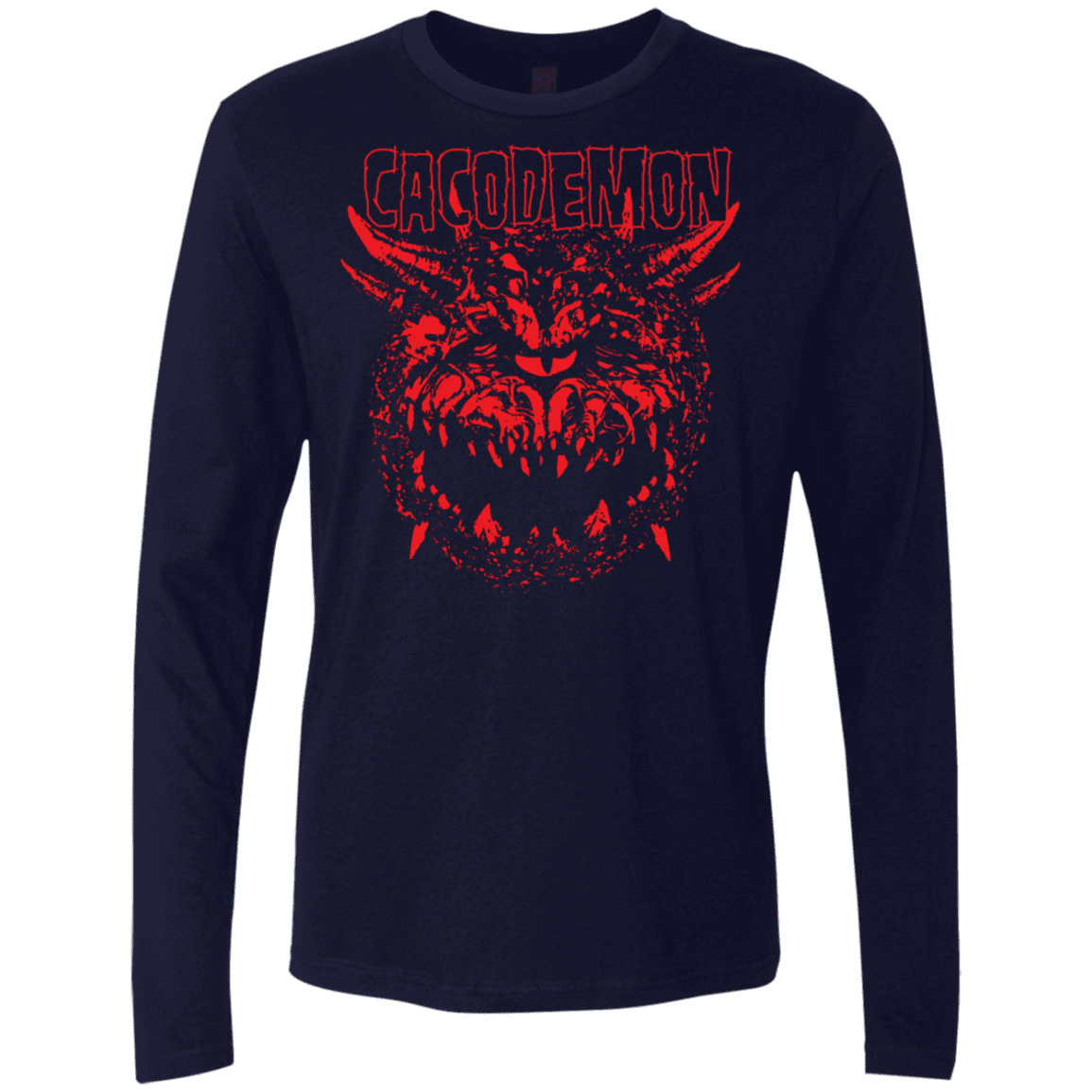 T-Shirts Midnight Navy / S Cacodemon Men's Premium Long Sleeve