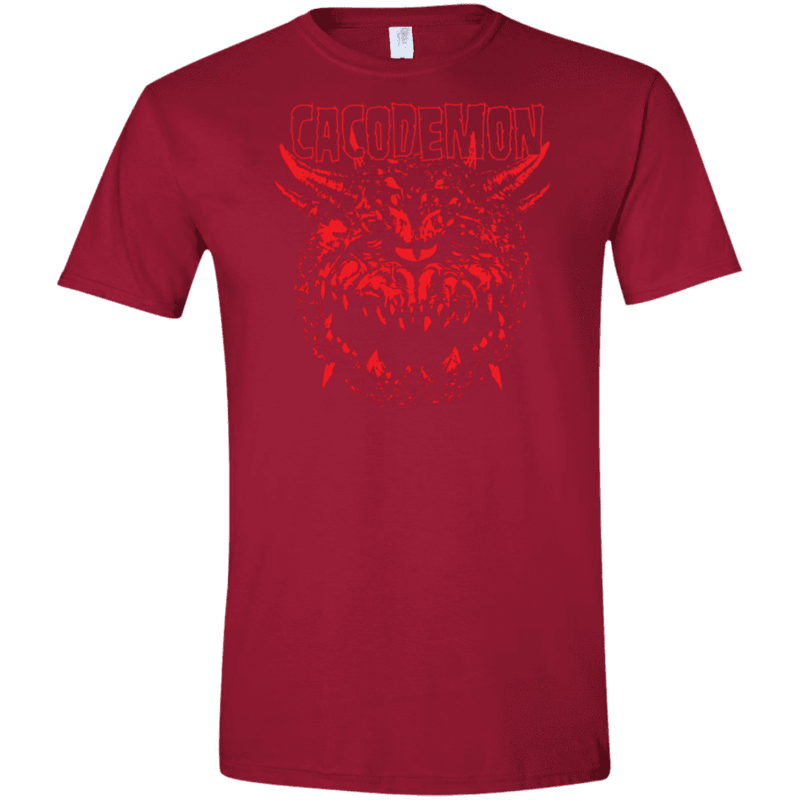 T-Shirts Cardinal Red / S Cacodemon Men's Semi-Fitted Softstyle