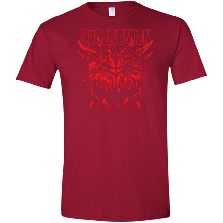 T-Shirts Cardinal Red / S Cacodemon Men's Semi-Fitted Softstyle