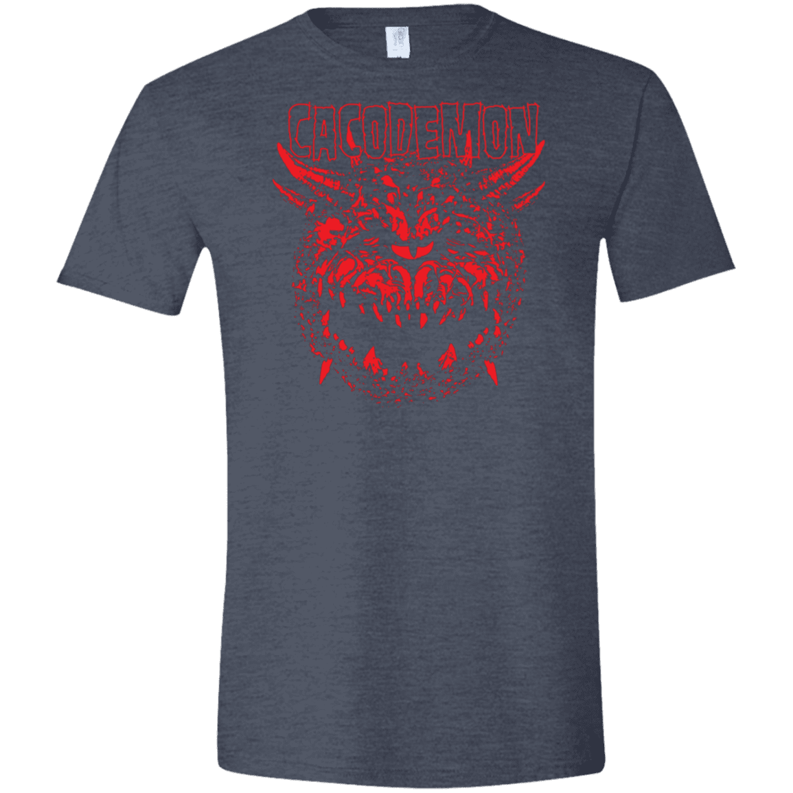 T-Shirts Heather Navy / S Cacodemon Men's Semi-Fitted Softstyle