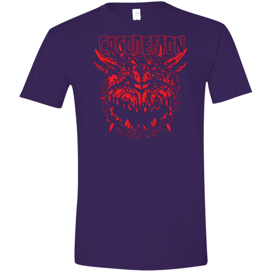 T-Shirts Purple / S Cacodemon Men's Semi-Fitted Softstyle