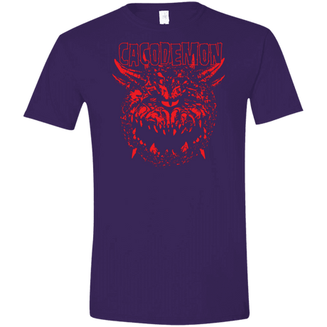 T-Shirts Purple / S Cacodemon Men's Semi-Fitted Softstyle