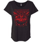 T-Shirts Vintage Black / X-Small Cacodemon Triblend Dolman Sleeve