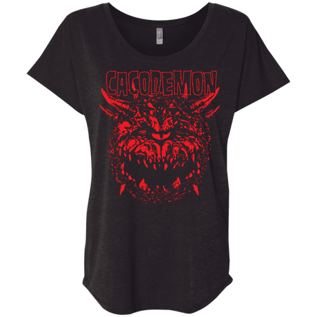 T-Shirts Vintage Black / X-Small Cacodemon Triblend Dolman Sleeve