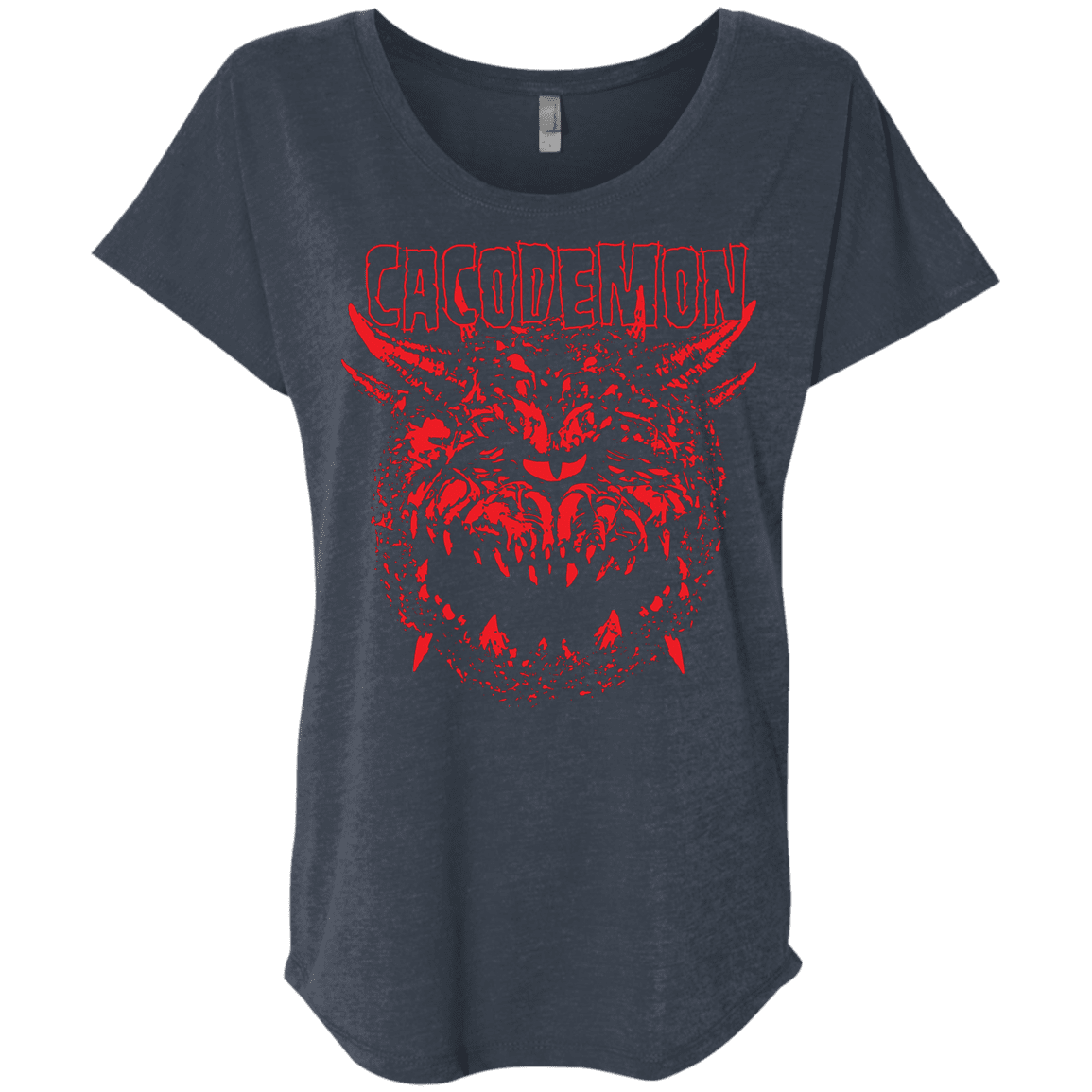 T-Shirts Vintage Navy / X-Small Cacodemon Triblend Dolman Sleeve