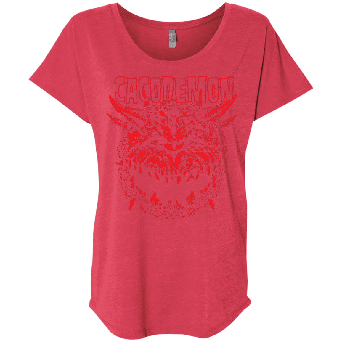 T-Shirts Vintage Red / X-Small Cacodemon Triblend Dolman Sleeve