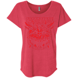 T-Shirts Vintage Red / X-Small Cacodemon Triblend Dolman Sleeve