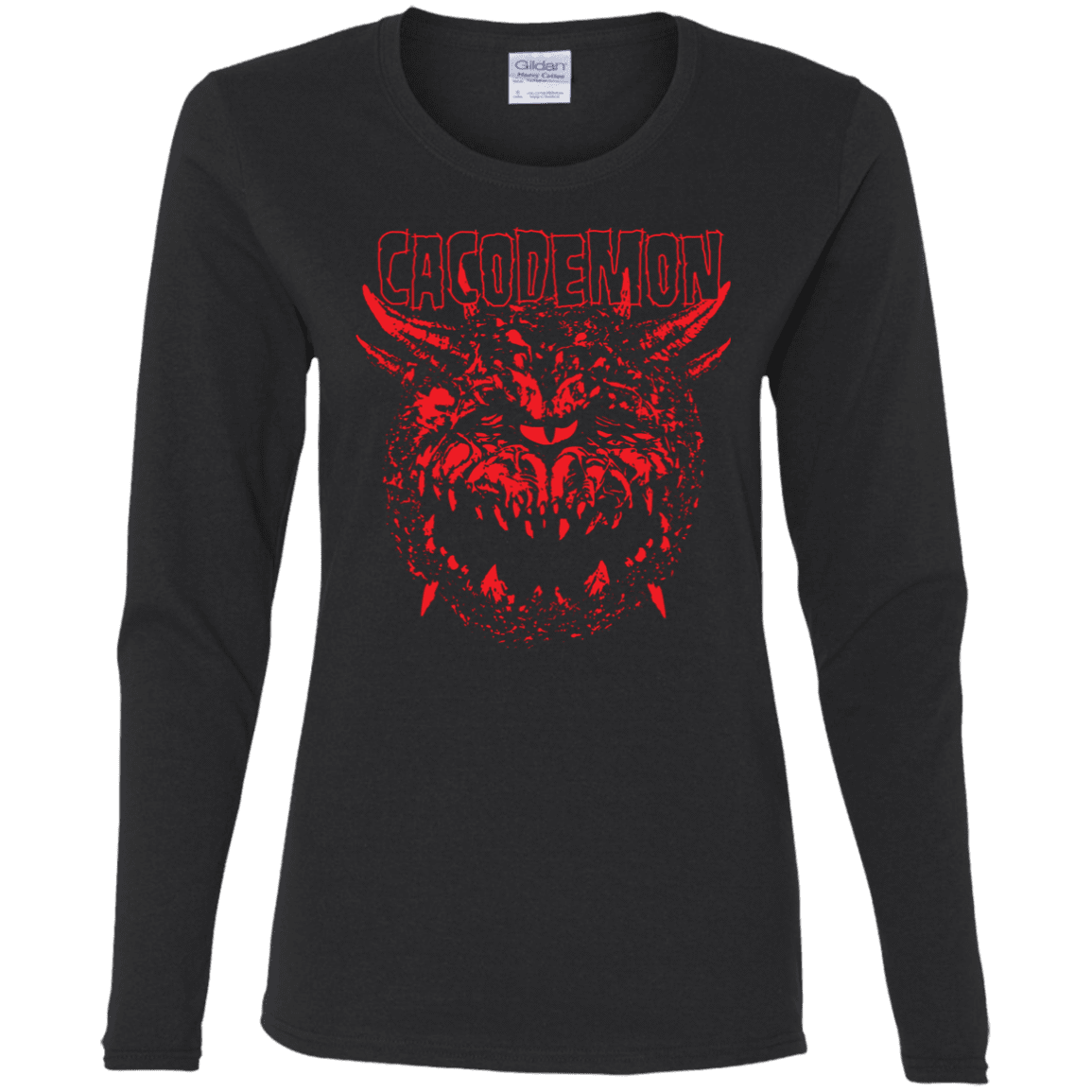 T-Shirts Black / S Cacodemon Women's Long Sleeve T-Shirt