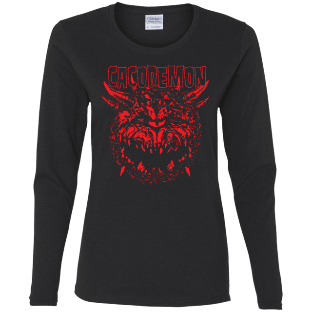 T-Shirts Black / S Cacodemon Women's Long Sleeve T-Shirt