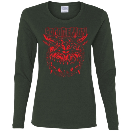 T-Shirts Forest / S Cacodemon Women's Long Sleeve T-Shirt