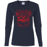 T-Shirts Navy / S Cacodemon Women's Long Sleeve T-Shirt