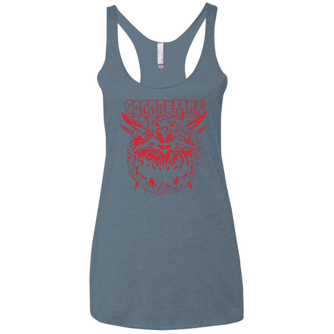 T-Shirts Indigo / X-Small Cacodemon Women's Triblend Racerback Tank