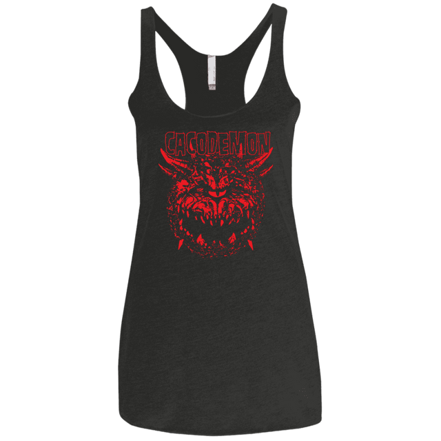 T-Shirts Vintage Black / X-Small Cacodemon Women's Triblend Racerback Tank