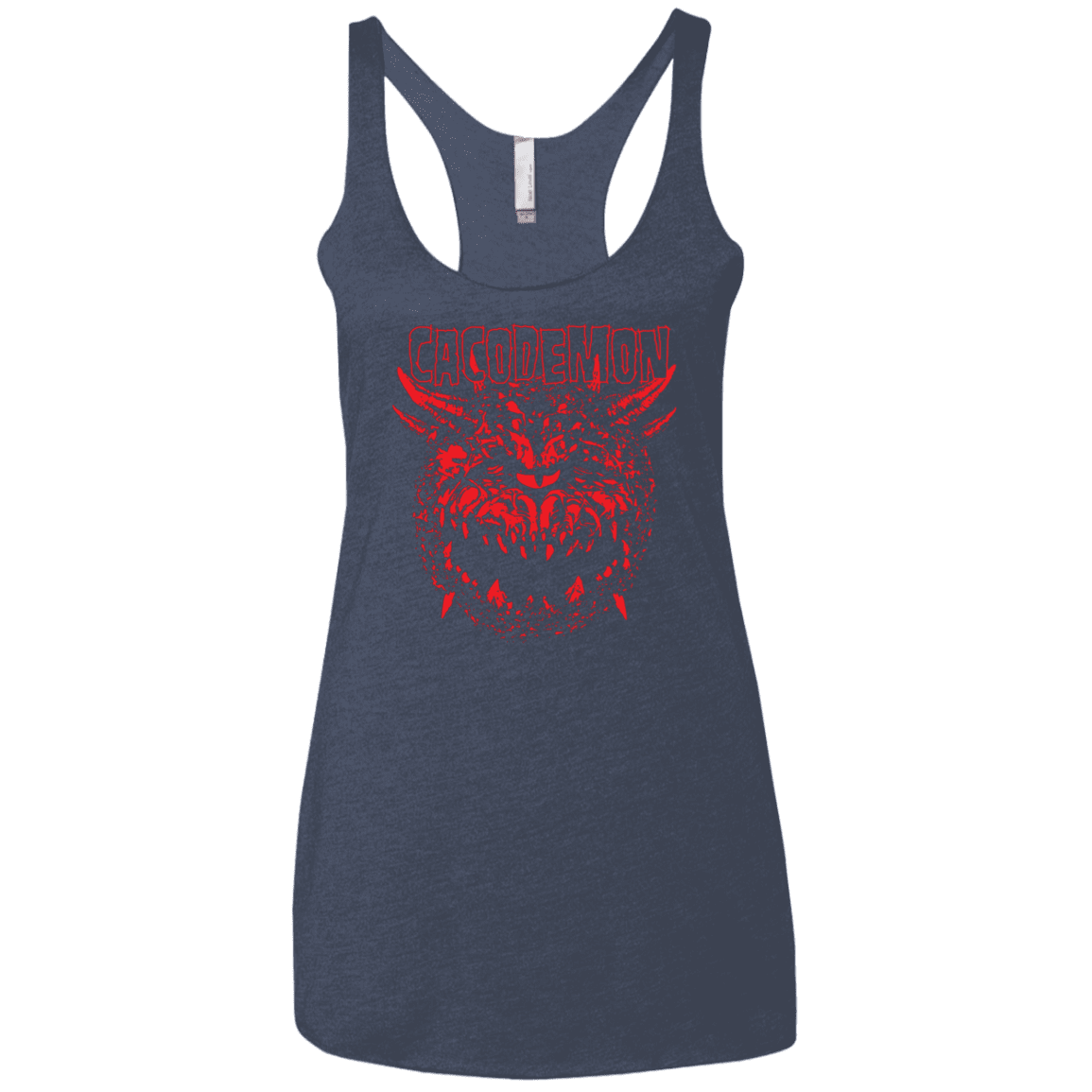T-Shirts Vintage Navy / X-Small Cacodemon Women's Triblend Racerback Tank
